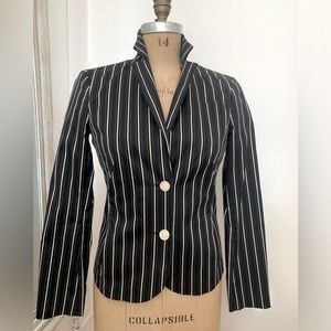 Adrienne Vittadini Timeless Classic Pinstripe Jacket